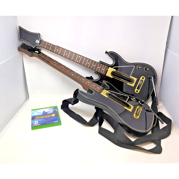 Guitar Hero Live Wireless Guitar - Lot Of 2 Controller PS3/PS4 Xbox one game - Picture 1 of 6